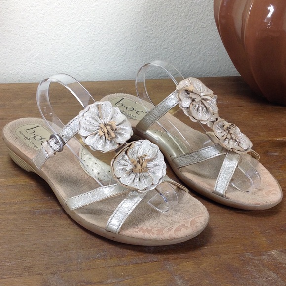 boc Shoes - BOC- Born Gold Leather Cushioned Insole Sandals
